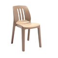 Contemporary Stackable Plastic Chair with Ergonomic Design