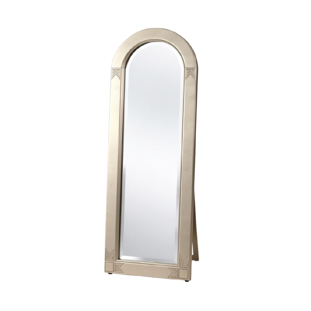 Elegant Full-Length Arch Mirror with Stand